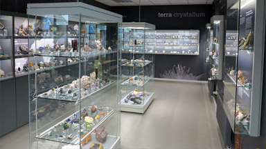 Ausstellung im ersten OG: Terra Crystallum.